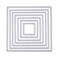 ZbFwmx Square Cutting Dies Stencil DIY Scrapbook Album Paper Card Embossing Tool