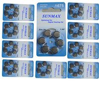 Sunmax 60 X Hearing Aid A675 675A Za675 675 Pr44 Battery