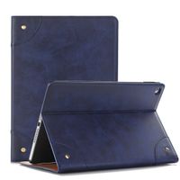iPad Pro 12.9 Case,Vacio Leather Screen Protective Luxury Book Style Folio Case Design Multi-Angle Viewing Stand Book Cover for iPad Pro 12.9 -Blue