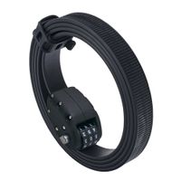 OTTOLOCK Steel & Kevlar Combination Bike Lock | Lightweight, Compact, Durable Design | Ideal for Cycling & Outdoor Gear (Stealth Black, 60 inch)