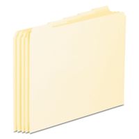 Pendaflex PFXEN205 Blank Tab File Guides, 18 pt. Manila, 1/5 Cut, Letter Size, 100/box