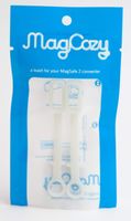 [2-Pack] MagCozy Leash for Apple MagSafe to MagSafe 2 Converter, Never Lose a MacBook Pro to MacBook Air Adapter Again, Thunderbolt Display (White)