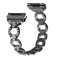 aczer-Y Fitbit Ionic Band Metal Accessories Small Large, Stainless Steel Replacement Band with Folding Clasp Strap for Fitbit Ionic Smart Watch Bands Wristband Women Men