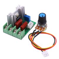 AC 50-220V 2000W SCR Electric Voltage Regulator Module Board Output Voltage Stabilizer Transformer Switch Temperature/Motor Speed Controller Light Dimmer