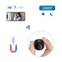Mini Spy Camera 1080P HD Wireless Portable WiFi Security Monitor Camera Hidden Small Nanny Cam with Night Vision/Motion Detection/iOS/Android APP for Home and Office
