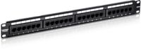 TRENDnet 24-Port Cat6 Unshielded Wallmount or Rackmount Patch Panel, Compatible with Cat 3/4/5/5e/6 Cabling, TC-P24C6