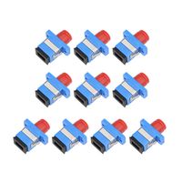 uxcell SC to FC Fiber Coupler Flange Type Fiber Optical Adapter Connector Singlemode/Multimode Simplex 10Pcs MFH