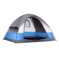 SEMOO Family Dome Tent for Camping, Water Resistant 5 Person 3-Season Lightweight with Portable Bag