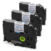 Replace P Touch TZ Tape, TZE Tape 12mm 0.47 Clear Label Tape TZe-131 TZe131 TZ131 Laminated Black on Clear Replacement for Brother Label Maker PTD210 PT1880 PTH110 PTD400 PT1830 PTD600， by Unistar