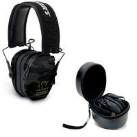 Walkers Razor Slim Electronic Shooting Hearing Protection Muff (Sound Amplification and Suppression) with Protective Case, Multicam Camo, Grey
