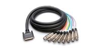 Hosa DTF805 Balanced Snake XLR3F to DB25 - (3 Feet) (Black)