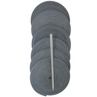 Highland Group, Baseball and Softball Glove Lace Kit, 6 Leather Laces, Leather Lacing Needle (Smokey Gray)