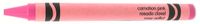 50 Pink Crayons Bulk - Single Color Crayon Refill - Regular Size 5/16" x 3-5/8"