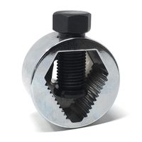 Go2 Socket 2.0 Adjustable Bolt Remover Tool - Rounded or Damaged Nut Extractor (2019 Model with 14MM Hex Head, Texturized Set Screw Bottom and Enhanced Diamond Cavity for Even More Grip)