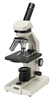 Frey Scientific Student Microscope, Monocular Head, 4X, 10X, 40XR Objectives, LED Illumination