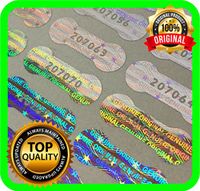 Holomarks 1150 pcs Security hologram labels, void warranty stickers tamper evident seals Dogbone with serial numbers .78 x .27 inches