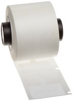 Brady PTLFT-01-8425 TLS 2200 and TLS PC Link 1.18" Width x 0.788" Height, B-8425 Permanent Polypropylene, Gloss Finish White Flag (250 per Roll)