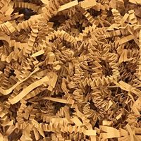 Black Cat Avenue 1/2 LB Cognac Crinkle Cut Paper Shred Filler for Gift Wrap and Basket Filler