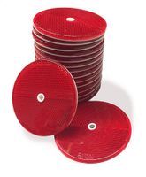 25 Pack of Red Reflector Buttons