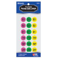 BAZIC Garage Sale Label (180/Pack) (Case of 24)