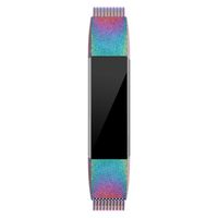 QusFy Metal Bands Compatible with Fitbit Alta/Alta HR, Fitbit Ace, Stainless Steel Metal Replacement Accessories Wristband Small Large for Women Men, Silver, Black, Rose Gold, Colorful, Champagne