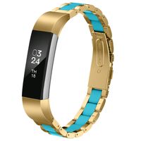 Greeninsync Band Compatible with Fit Bit Alta, Replacement for Fit Bit Alta HR Stainless Steel Bands Adjustable Accessories Wristband Small Large W/Silicone Cover for Alta Bracelet Women Men Girls