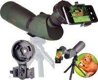 Gosky Skyhawk 20-60x82mm Ultra HD Spotting Scope Kit- Waterproof Frogproof Zoom Telecope for Bird Watching Target Shooting Archery Range Outdoor-with Tripod Case Digiscoping Adapter