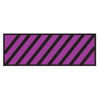 Surgical Instrument Identification Sheet Tape Diagonal Black Stripe Purple