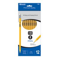 BAZIC #2 Premium Yellow Pencil (12/Pack) (Case of 144)