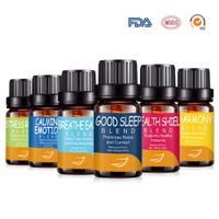 Angmile Natural Aromatherapy Essential Oil Gift Set 6Pcs/Set Massage Foot Bath Scraping Aromatherapy Machine Universal Purify Air Relax Body And Mood