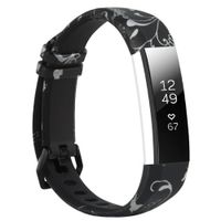 Baaletc Cute Rubber Replacement Accessory Watch Band/Wristband Bracelet Strap with Stainless Steel Buckle for Fitbit Alta, Fitbit Alta HR Fitness Trackers, One Size (Fitbit Alta Hr Band Honeysuckle)
