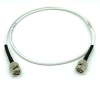 AV-Cables 3G/6G HD SDI Mini RG59 BNC Cable - Belden 1855a (50ft, White)
