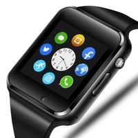 321OU Smart Watch Touch Screen Bluetooth Smart Watch Smartwatch Phone Fitness Tracker SIM SD Card Slot Camera Pedometer Compatible iPhone iOS Samsung LG Android Men Women Kids (Black)