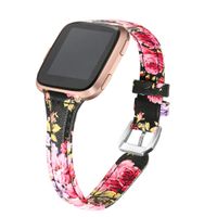 bayite Bands Compatible Fitbit Versa, Slim Genuine, Flower 6, Size No Size