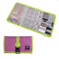 Travel Organizer, BUBM Cable Bag/USB Drive Shuttle Case/Electronics Accessory Organizer-Rose Red