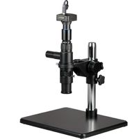 AmScope H800-CL-5M Digital Monocular Inspection Microscope, 11X-80X Zoom Magnification, 17mm Field of View, Built-In Coaxial Light, 110V-240V, Includes 5MP Camera with Reduction Lens and Software