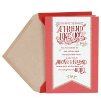 Hallmark Valentine's Day Card for Friend (Red Foil Banner)