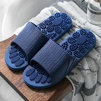 Classic Reflexology Massage Sandals for Men & Women. Massage Therapy for Better Health, Pain Relief, Increased Circulation & Energy. Relieves Plantar Fasciitis & Heel Pain,Darkblue,10.5