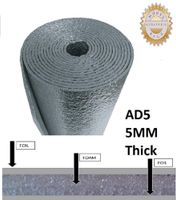US Energy Products Reflective Insulation Shield, Heat Shield, Thermal Insulation Shield Vapor Barrier (24" x 25 FT) 50sqft R8 Water Proof Meets All Fire Codes (1/4 inch Thick)