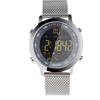 Sport smart watch buzzer sound alarm sport monitor camera watches EX18 Luminous dial long standby (silver)