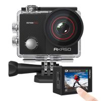 AKASO EK7000 Pro 4K Action Camera with Touch Screen EIS Adjustable View Angle 40m Waterproof Camera Remote Control Sports Camera with Helmet Accessories Kit