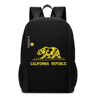 California Republic Travel Laptop Backpack Fashion Computer Business Backpacks Classic Lightweight Bookbag For Women & Men