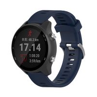 ZSZCXD Compatible for Garmin Forerunner 245/245M, 20mm Width Silicone Wristband Replacement Watch Band for Garmin Forerunner 245/245M/645 Smart Watch (Navy)