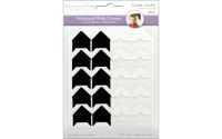 Forever in Time Photo Corners Self-Adhesive Embossed Cardstock, 3/4-Inch, 40 Per Package, White/Black