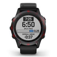 Yukuai Smart Watch Metal Sense Matte Frame Cover Case for Garmin Fenix 6 Scale, Etched Small Numbers Diving Timing Stainless Steel Cover Anti Scratch Metal Case Scratch Resistant (Red)