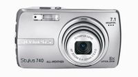 Olympus Stylus 740 7.1MP Digital Camera with Digital Image Stabilized 5x Optical Zoom (Silver)