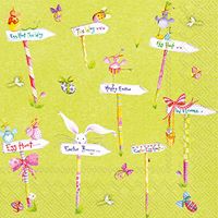 Celebrate the Home Easter 3-Ply Paper Luncheon Napkins, Easter Egg Hunt, 20-Count