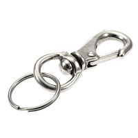 Lucky Line Heavy Duty Bolt Snap, 1 per Card Key Hook, Nickel, 3-1/4" (44701)
