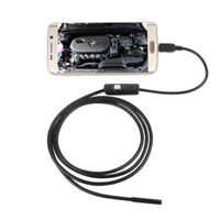 SANNYSIS 5.5mm Endoscope Waterproof Micro USB Borescope Inspection Camera 6 LED for Andorid Phone 1 Meter