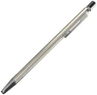 Pilot Birdy Stainless Steel Body Mini Ballpoint Pen, 0.7 mm, Black Ink (BS-40S-S)